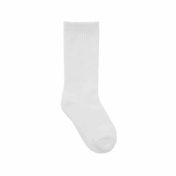 Boy's White Athletic Crew Socks 3 Pack