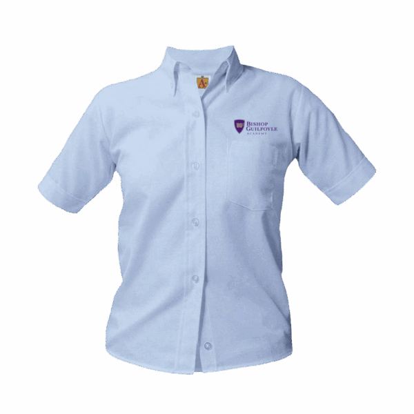 A+ Ladies' Short Sleeve Oxford Blouse