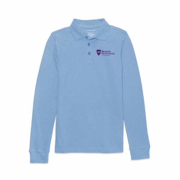 Classroom Unisex Long Sleeve Pique Polo