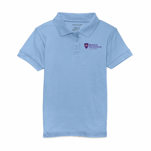 Classroom Girl's Short Sleeve Fitted Interlock Polo